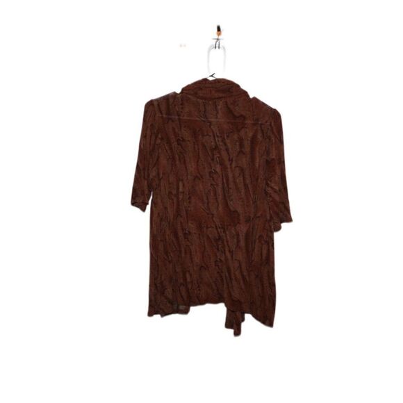 Anthropologie Unity World Wear Brown Quarter Sleeve Cardigan, Medium - Picture 2 of 4